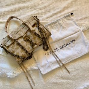 Rebecca Minkoff Nude & Gold Mini MAC Bag